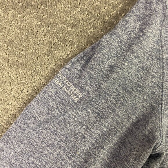 Rhoback Men's Hesi Performance Hoodie Small Heather Blue Lightweight Stretch - Picture 5 of 11